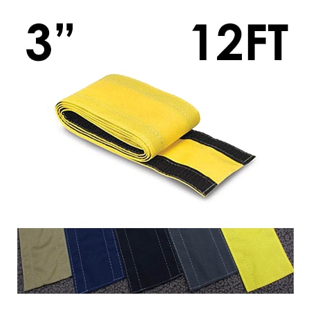 Electriduct Carpet Cable Cover, 12 ft L, 3 in W, 1 Channel, Nylon, Yellow CC-SC-3-12-YL